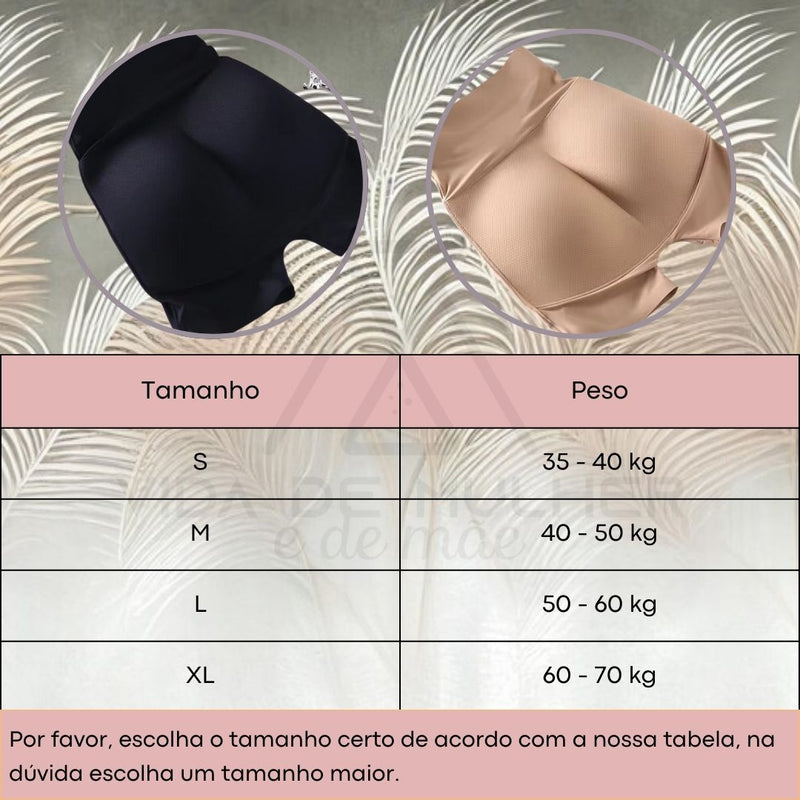 cueca acolchoada com perna,
short realçador de rabo,
cueca modeladora com almofadas,
short antiatrito para coxas,
roupa interior modeladora feminina