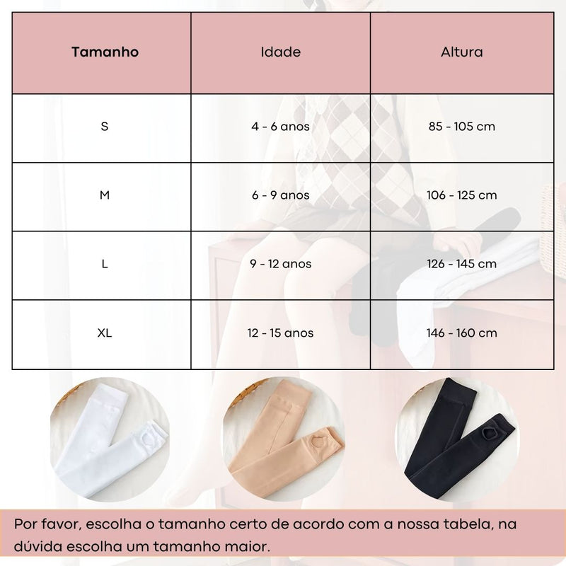 Meia Calça Térmica Infantil,
Roupas De Inverno,
meias térmicas,
Moda Infantil,
Meias Aquecidas