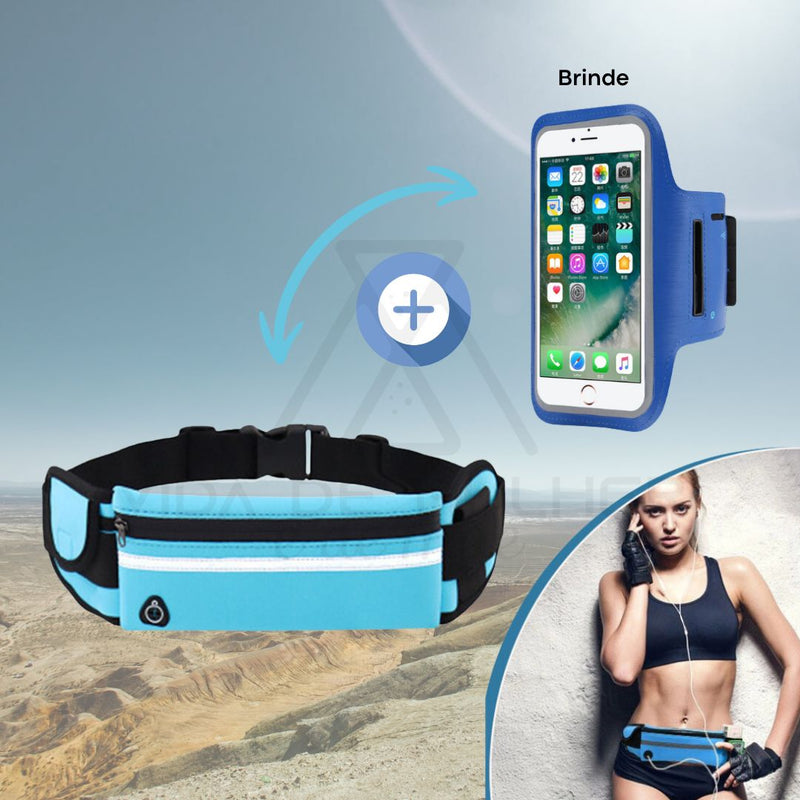 Pochete desportiva impermeável, Bolsa para corrida, Pochete para telemóvel, Braçadeira de corrida, Acessórios para caminhada