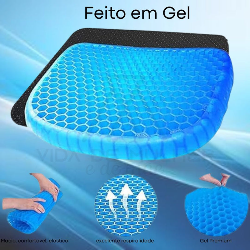 almofada anti escaras, almofada de gel para sentar, almofada gel, almofada ergonómica, almofada de silicone, almofada gel anti escaras