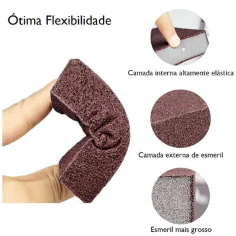 Esponja de esmeril, Esfregão de esmeril, Limpeza de panelas, Esponja de cozinha, Remoção de ferrugem, Esponjas abrasivas