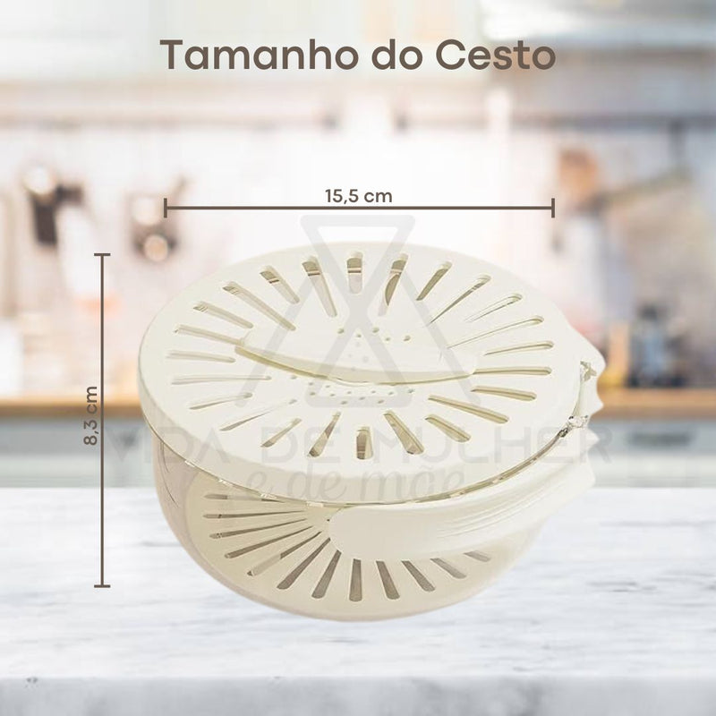 Cesta de drenagem multifuncional para cozinha,
Escorredor de frutas e legumes dobrável,
Recipiente para armazenamento de alimentos,
Caixa organizadora de alimentos,
Escorredor de legumes,
Recipiente Multiuso