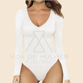 Body mulher, body feminino, body casual, body gola v, body manga comprida, body confortável