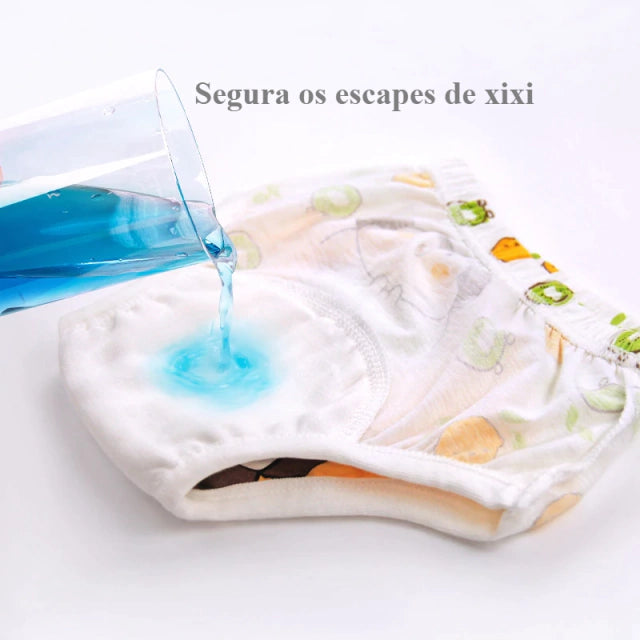 Cuecas para desfralde, Treino de penico para bebés, Cuecas de treino reutilizáveis, Desfralde noturno, Roupa interior para bebés