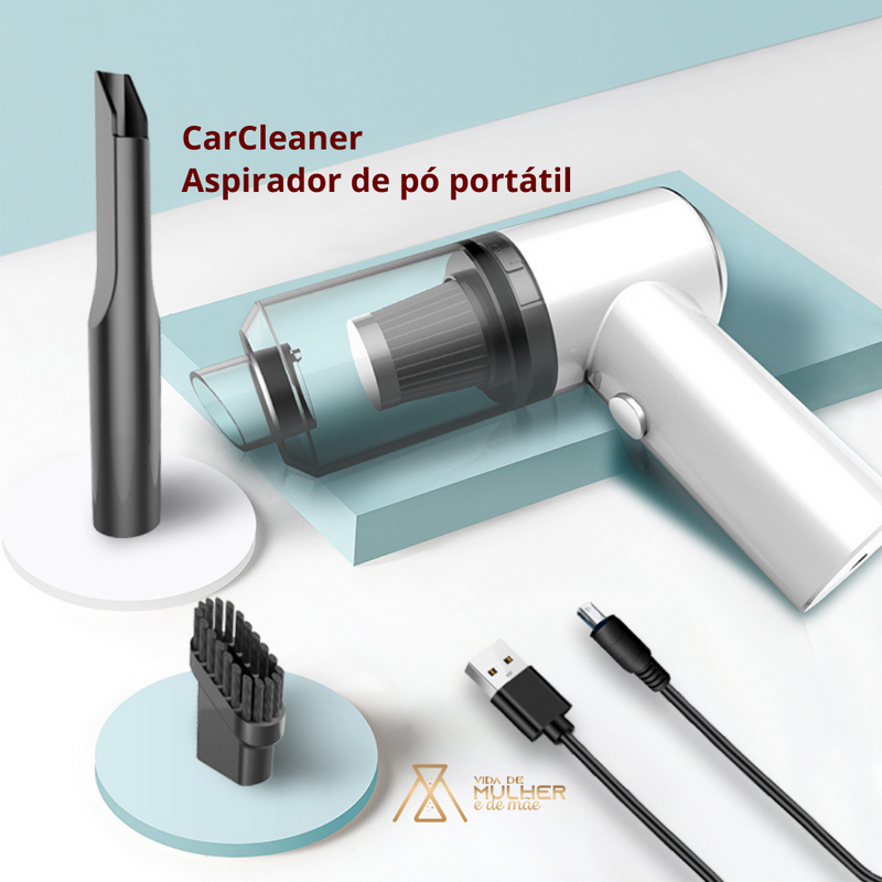 Aspirador de pó portátil, Aspirador de carro, Aspirador Carregável via USB, Aspirador de sucção potente, Aspirador portátil sem fios, Aspirador 2 em 1 portátil